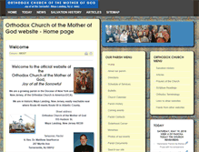 Tablet Screenshot of churchmotherofgod.org